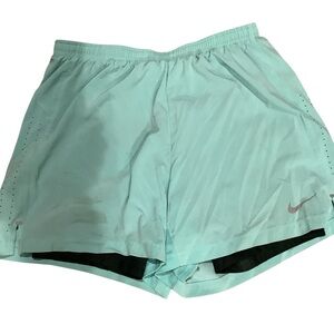 Nike Pro Combat Women's DRI - FIT Aqua Lined Athletic Shorts Size L
